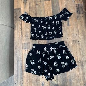 Two piece shorts and top